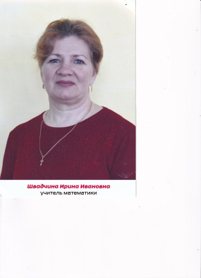 Швадчина Ирина Ивановна Швадчина Ирина Ивановна